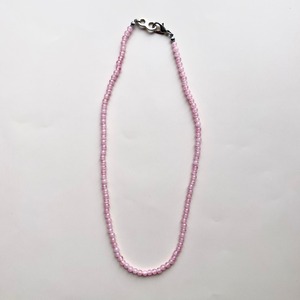 vintage beadsのネックレス pink （vb07）