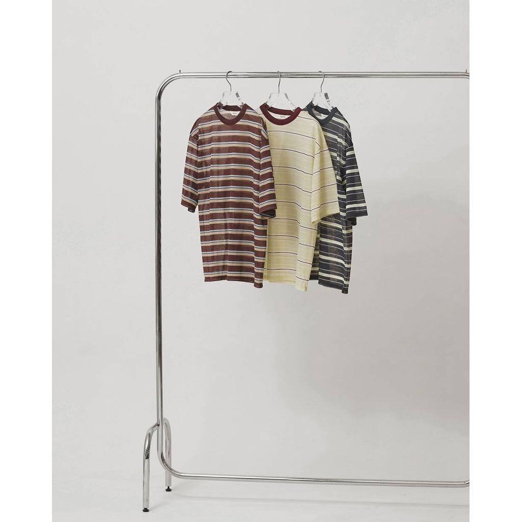 TODAYFUL Sheer Border T-shirt | MAROON WEBSTORE