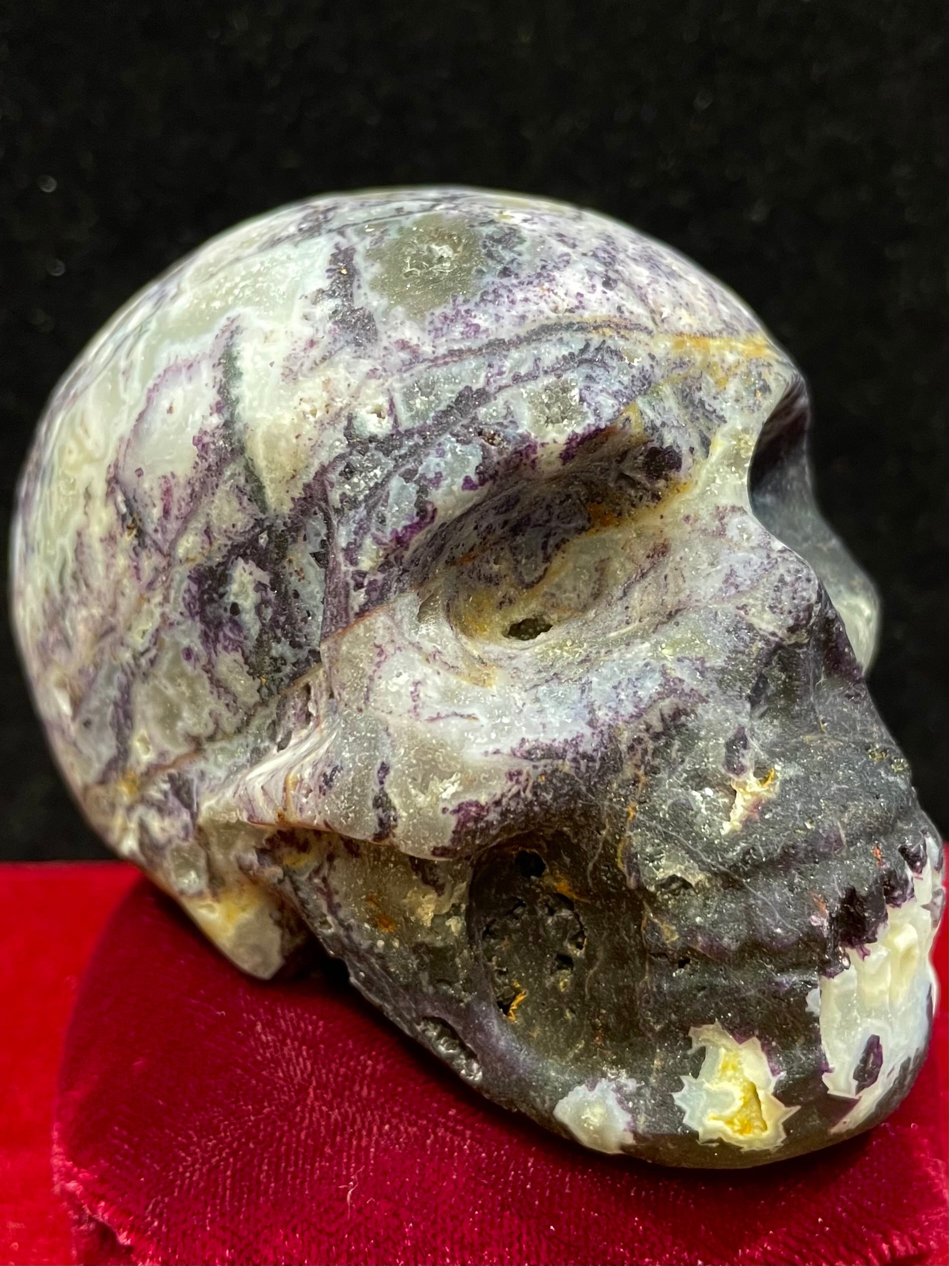 5) 復活再生!「ドクロ」ジオード水晶(大型)