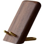 木製スマホスタンド ブラックウォールナット 無垢材 スマートフォンスタンド 天然木 高級 おしゃれ インテリア雑貨 デスクアクセサリー ナチュラル 北欧風