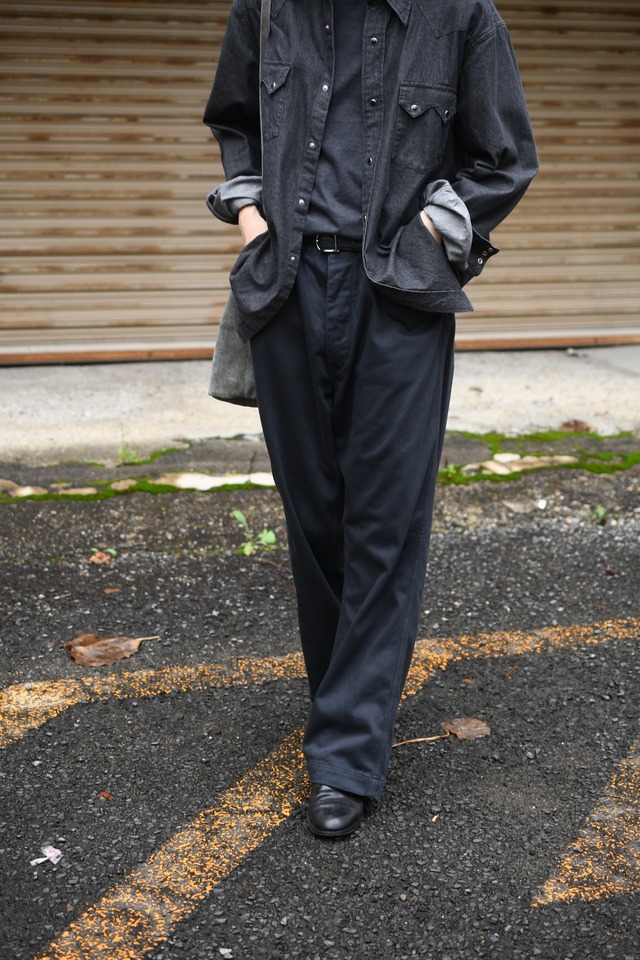 BAUTH / SATIN FLISCO PANTS (CHARCOAL)