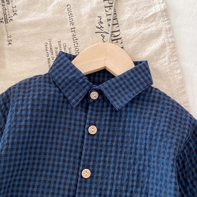 【取寄】おしゃれboyにぴったり!格子柄シャツ