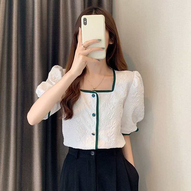 スタイルルーズスリーブブラウス サマーシャツ 夏物 YY-ファッション54635583265