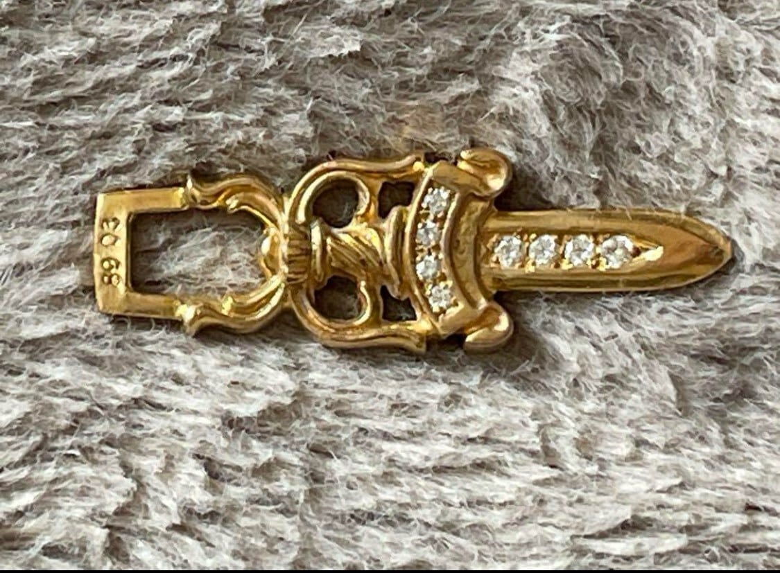 CHROME HEARTS クロムハーツ 22k #10 ダガー