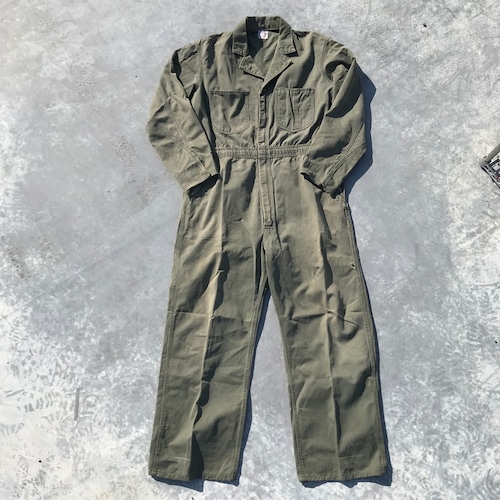 50's 60's Lee UNION ALLS リー ユニオンオール つなぎ ワーク カーキ TALON ®入り ロングL ダメージ有り 42REGULULR 希少 ヴィンテージ