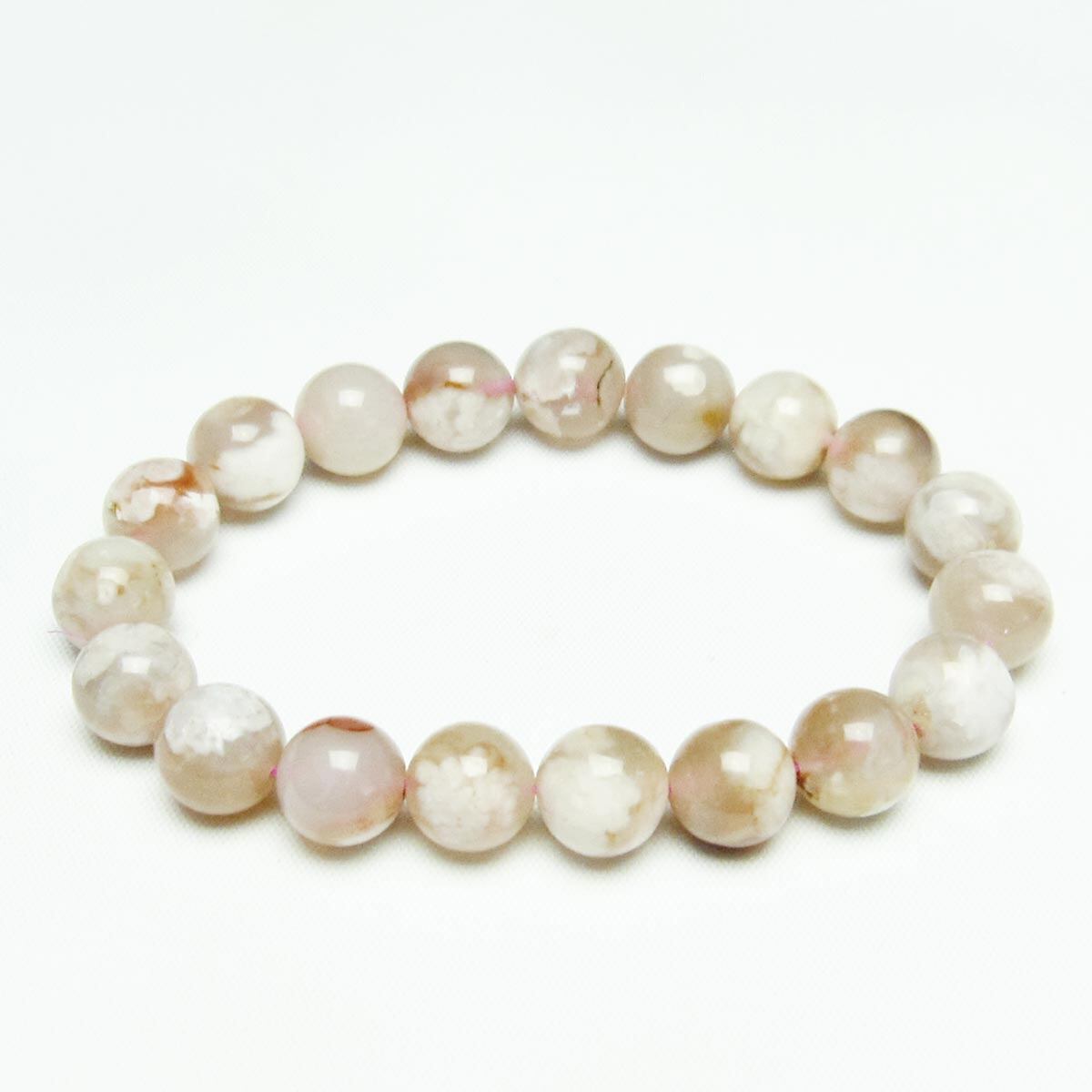 チェリーブロッサムアゲート ブレスレット 桜瑪瑙 11mm [M便 1/10] 111-24617