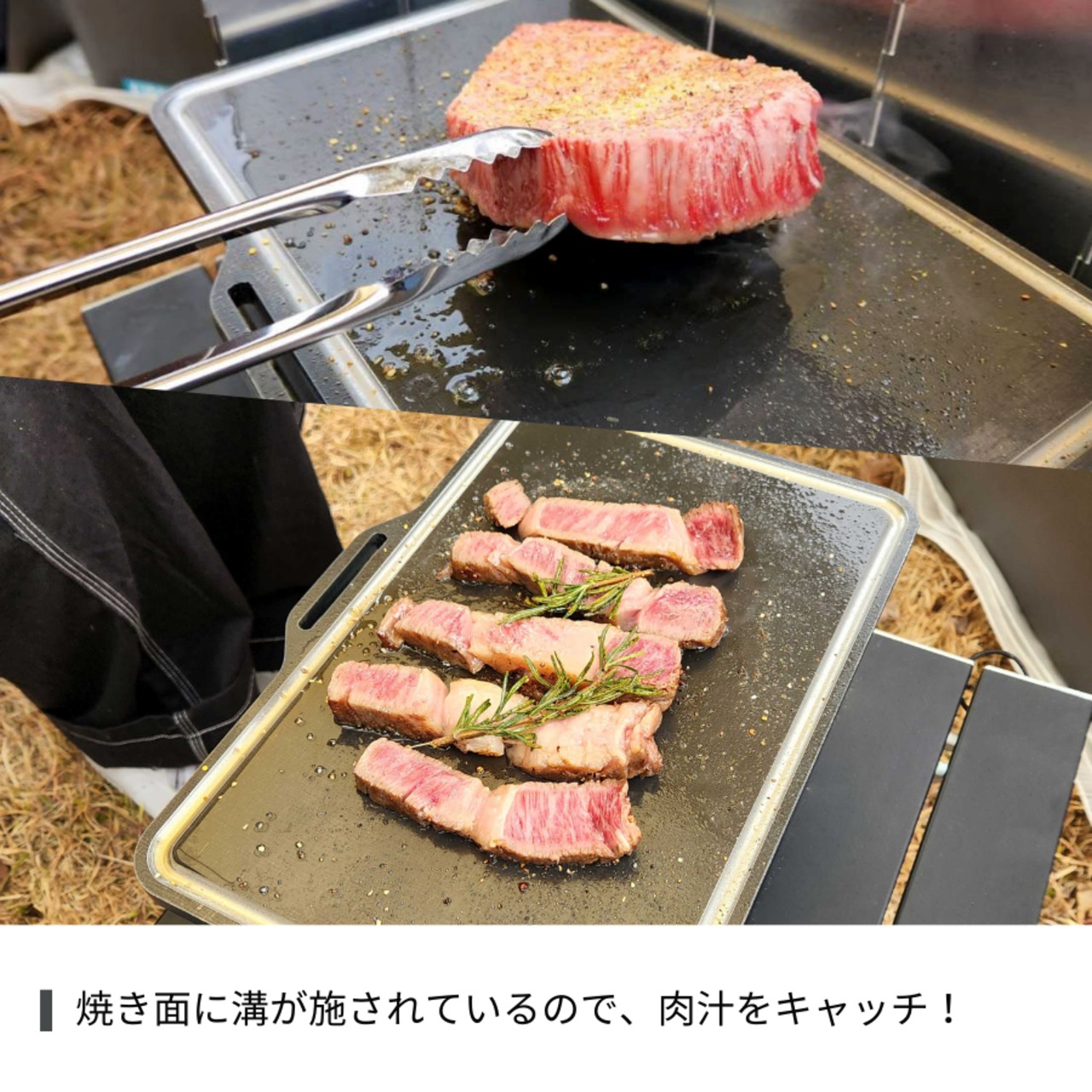 オーブン付焚き火台Lサイズ×超極厚プレート極み9mm　2点セット