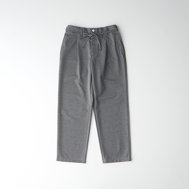 CURLY&Co./KNIT DENIM 1 TUCK EZ TAPERED SLACKS