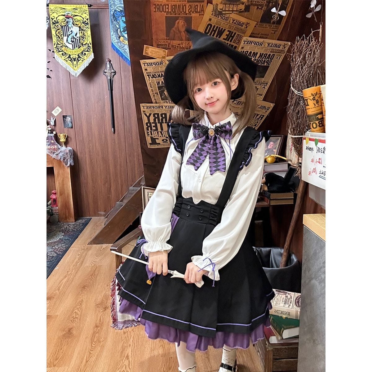 魔法学園制服ケープ付きセットセットアップ | Maiden's Rêve