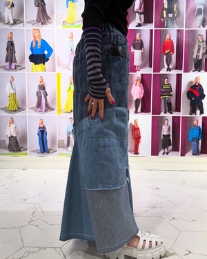 アウラアイラ AULA AILA DENIM REMAKE SKIRT