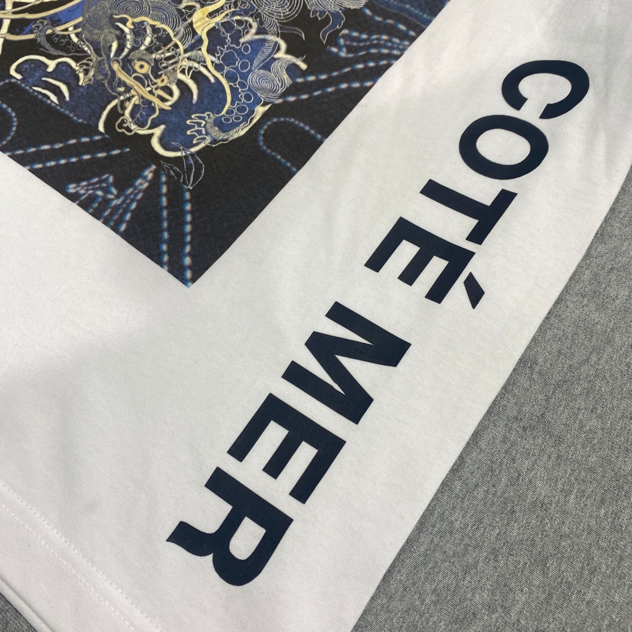 【tshirts242】Lsize  KIMONO PRINT T-SHIRTS white