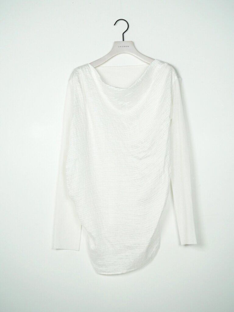 【12/中旬〜下旬入荷次第お届けのご予約】 CHIGNON/シニヨン ニュアンスドレープドッキングPO 9866-751GS