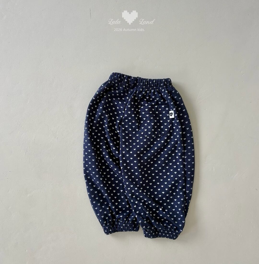 送料無料【予約】/  kidsハートジョガーパンツ /lalaland