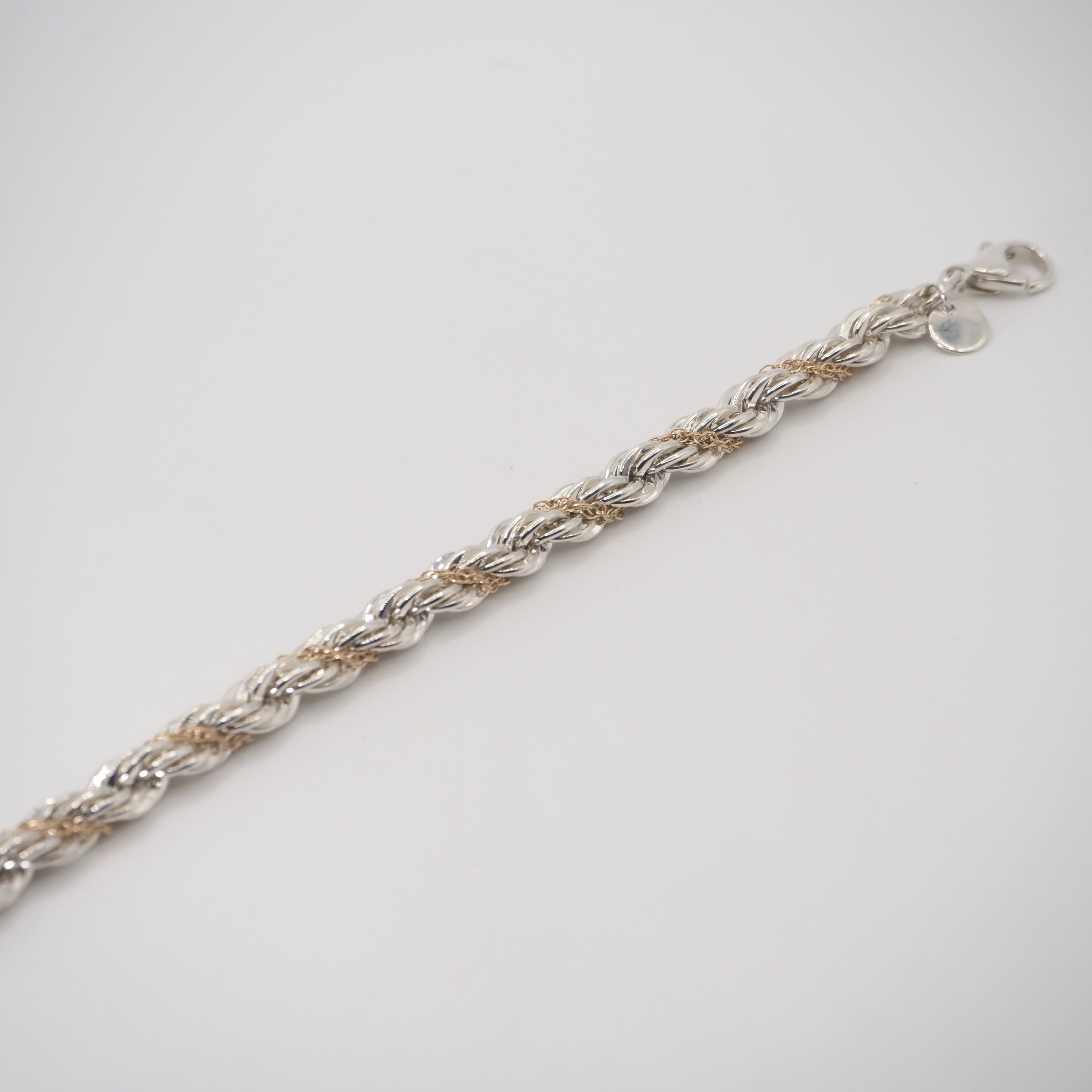 Tiffany&Co. ヴィンテージツイストロープチェーン コンビ ブレスレット