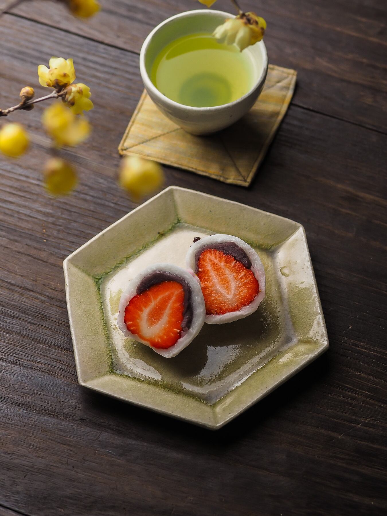 灰釉 六角皿 中（小皿 中皿 取皿）／阿部 恵里