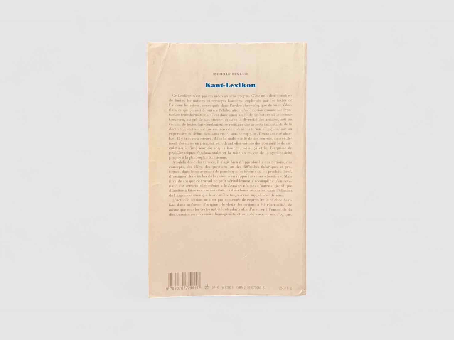 SFF133】Kant-Lexikon(1994) /Rudolf Eisler | KITAZAWA BOOKSTORE