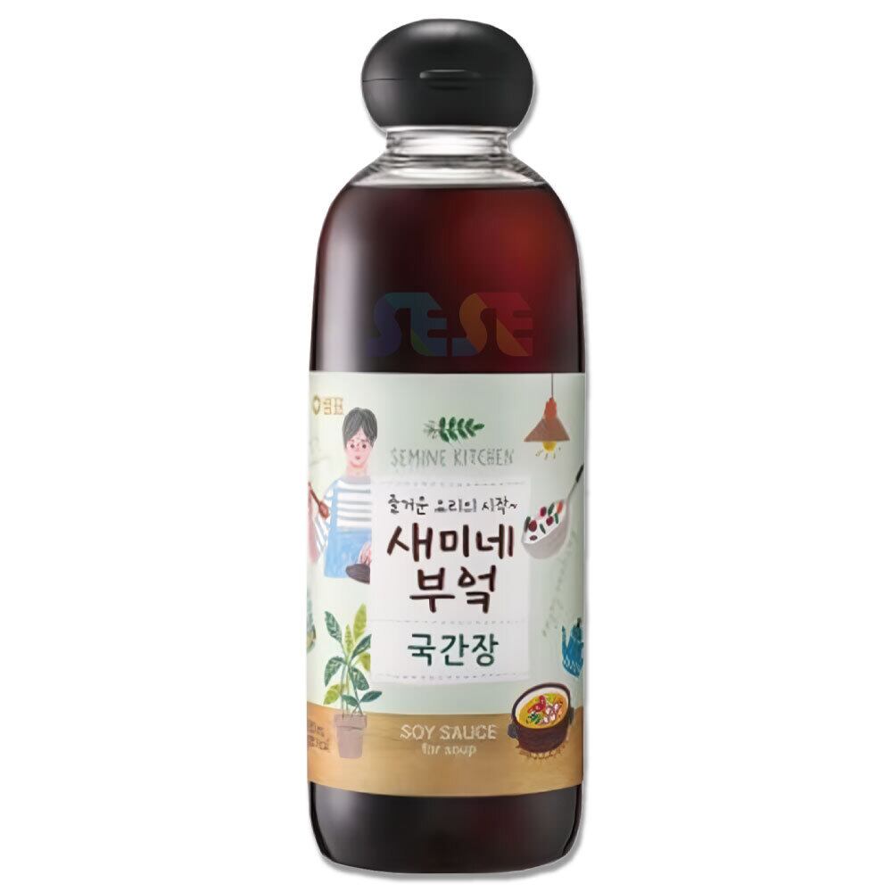 セミネキッチン スープ醬油 830ml / センピョ 韓国 チゲ、ナムル料理用 泉標 グック醤油
