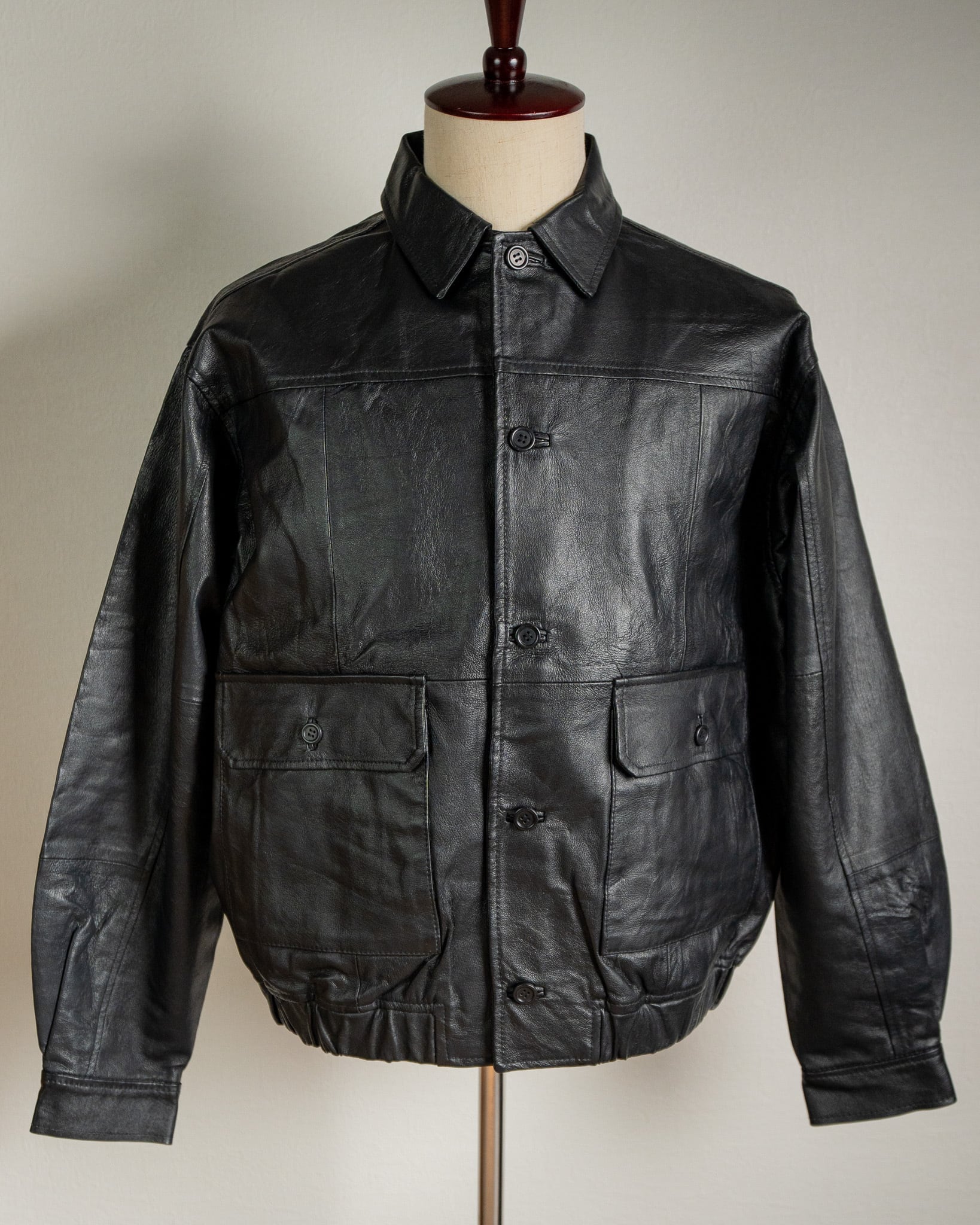 yoused】FRENCH ANTIQUE LEATHER JACKET ユーズド リメイク