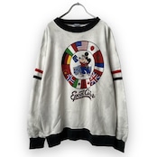 80s USA製 ミッキー vintage ビンテージ ヴィンテージ サイズ:XL スウェット トレーナー 白 古着