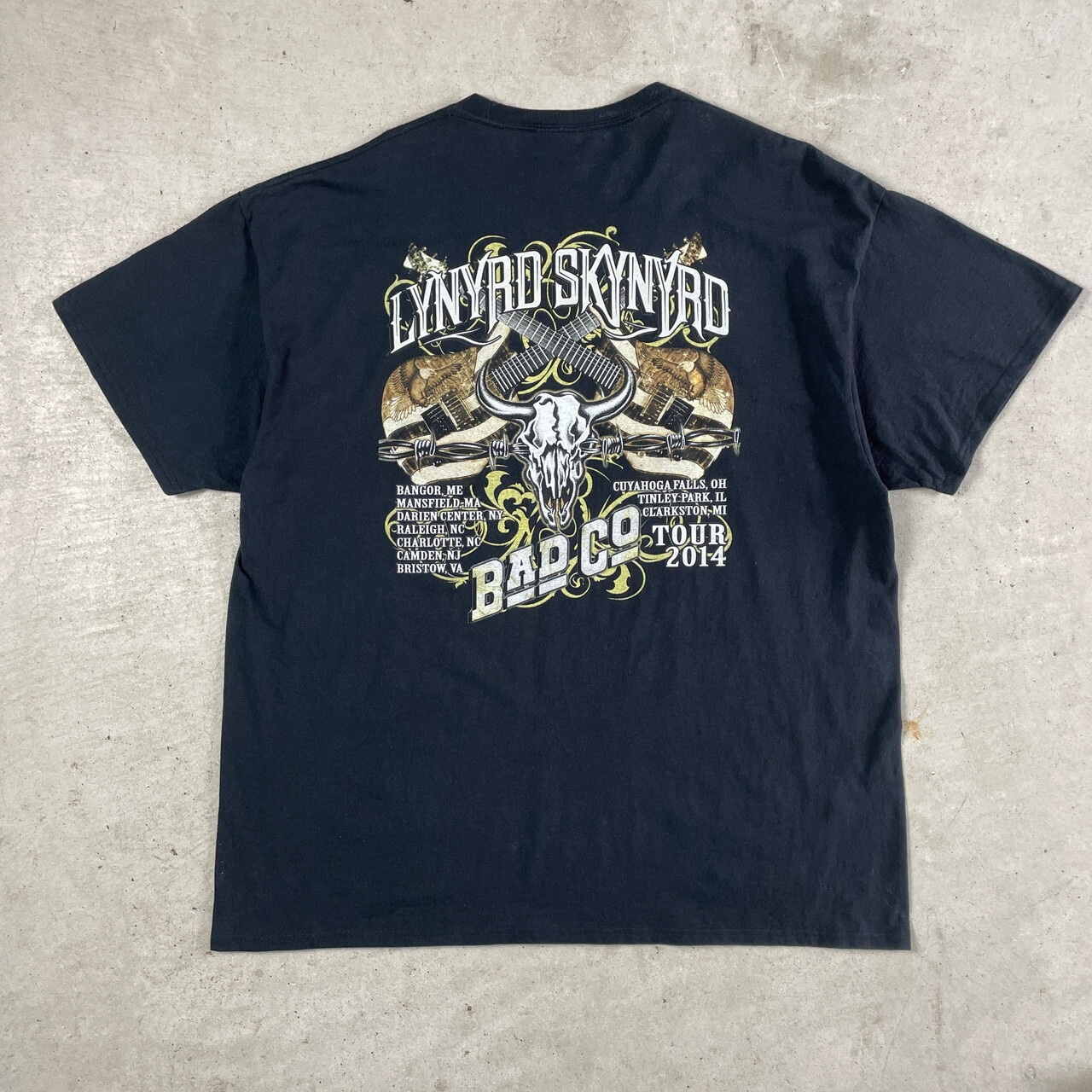 lynyrd skynyrd レーナードスキナード 2014 ツアー バンド Tシャツ 