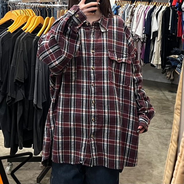 【USED】ヘビーフランネルシャツ