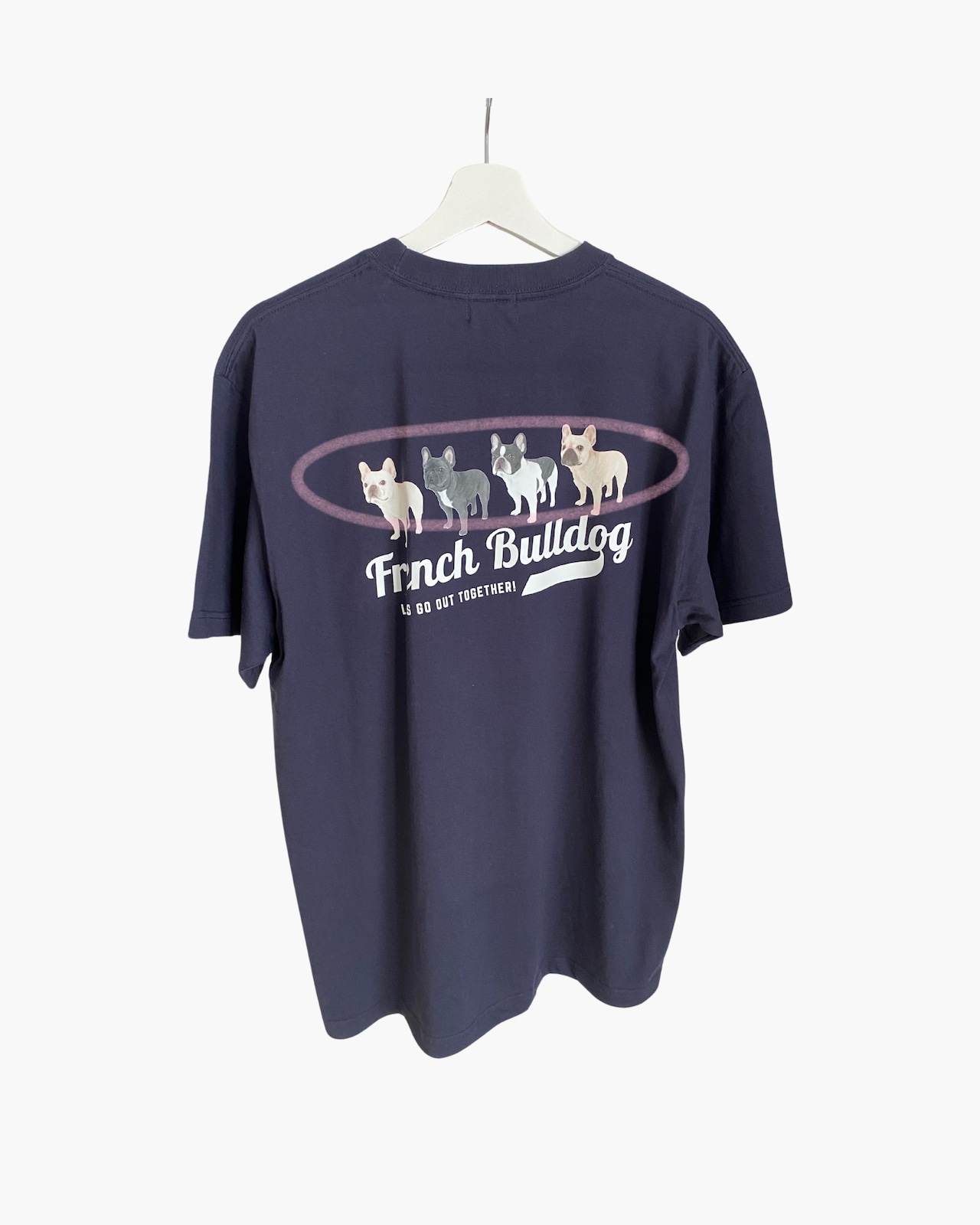 【試作品(新品未着用)】Let's play BULL Tシャツ_ネイビー×ホワイト(Mサイズ)