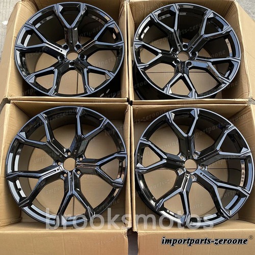 22インチニュースタイル グロスブラック ホイール 2018+ Dodge Durango SRT 22x10.5 適合 LI-1020