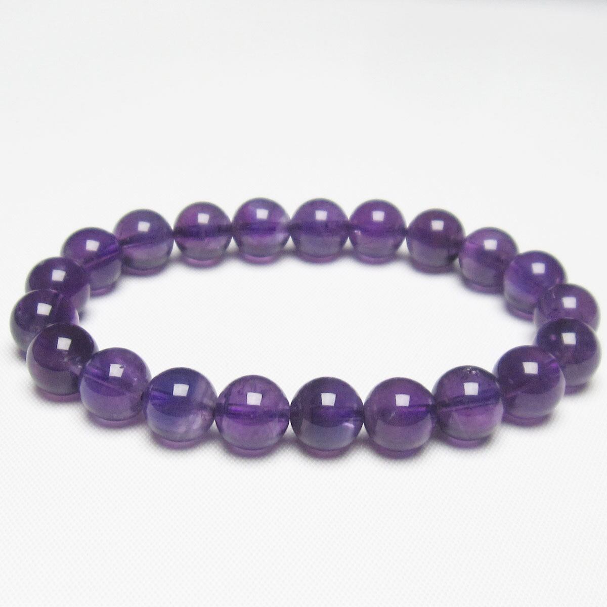 アメジスト ブレスレット 9mm [M便 1/10] 111-21615
