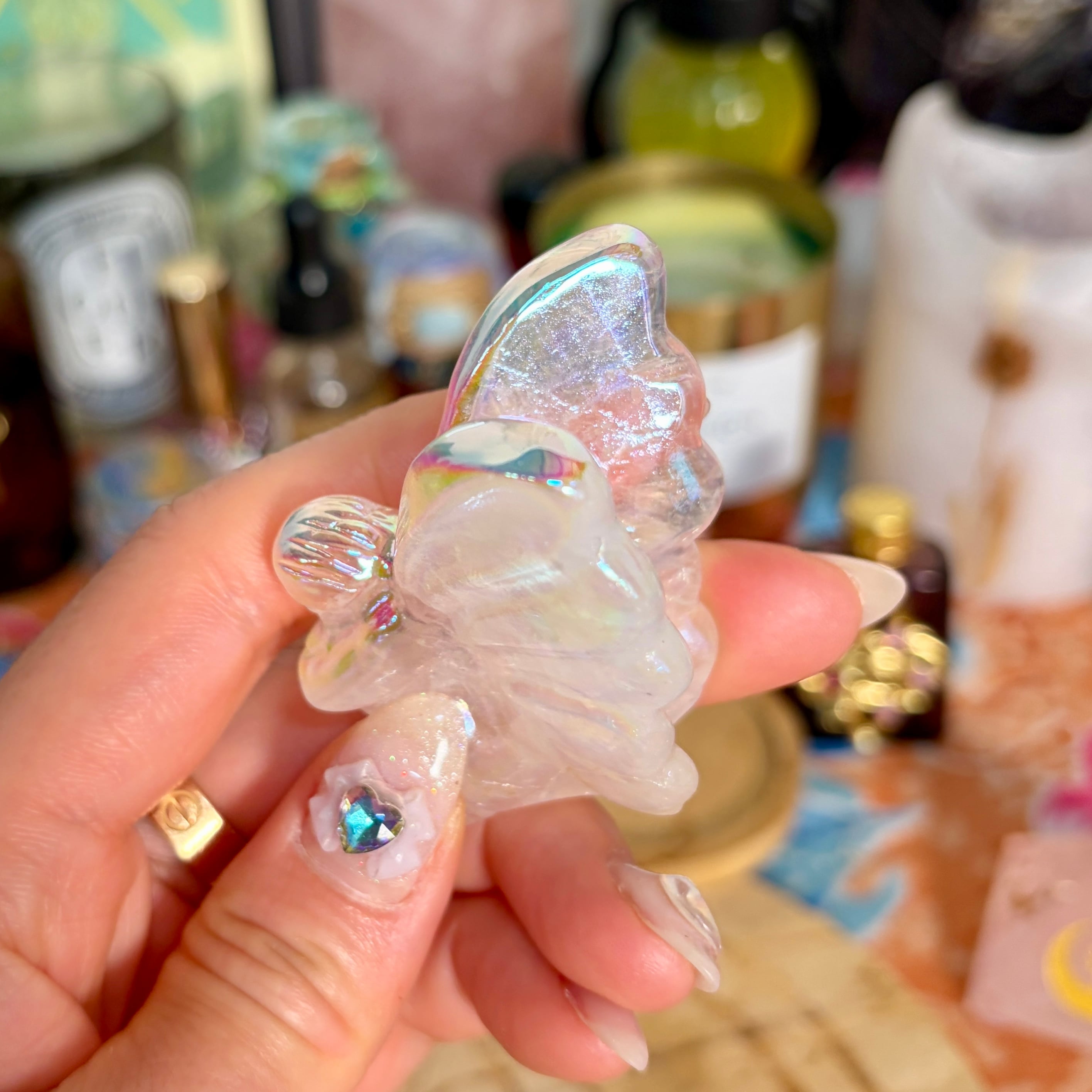 魔女の祭壇】フェアリー・オーラクリスタル（水晶）A | クリスタルと