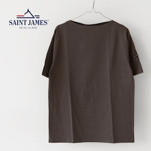 SAINT JAMES [セントジェームス 正規販売店] PIRIAC SOLID TAUPE [ps-taup] ピリアック無地(ｸﾞﾚｰﾌﾞﾗｳﾝ)・カットソー・半袖Tシャツ・Tシャツ・MEN'S / LADY'S [2023SS]