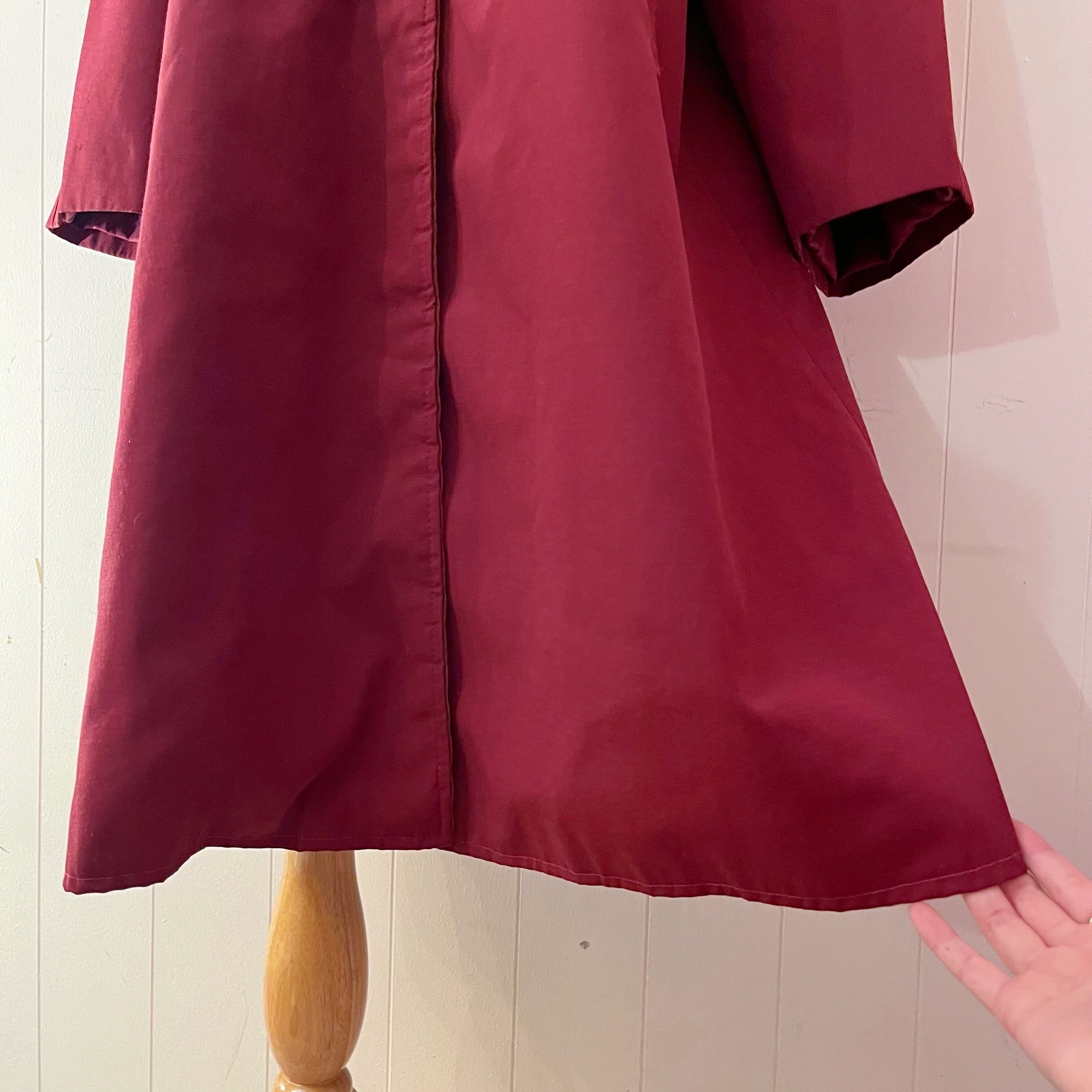 bordeaux check liner coat