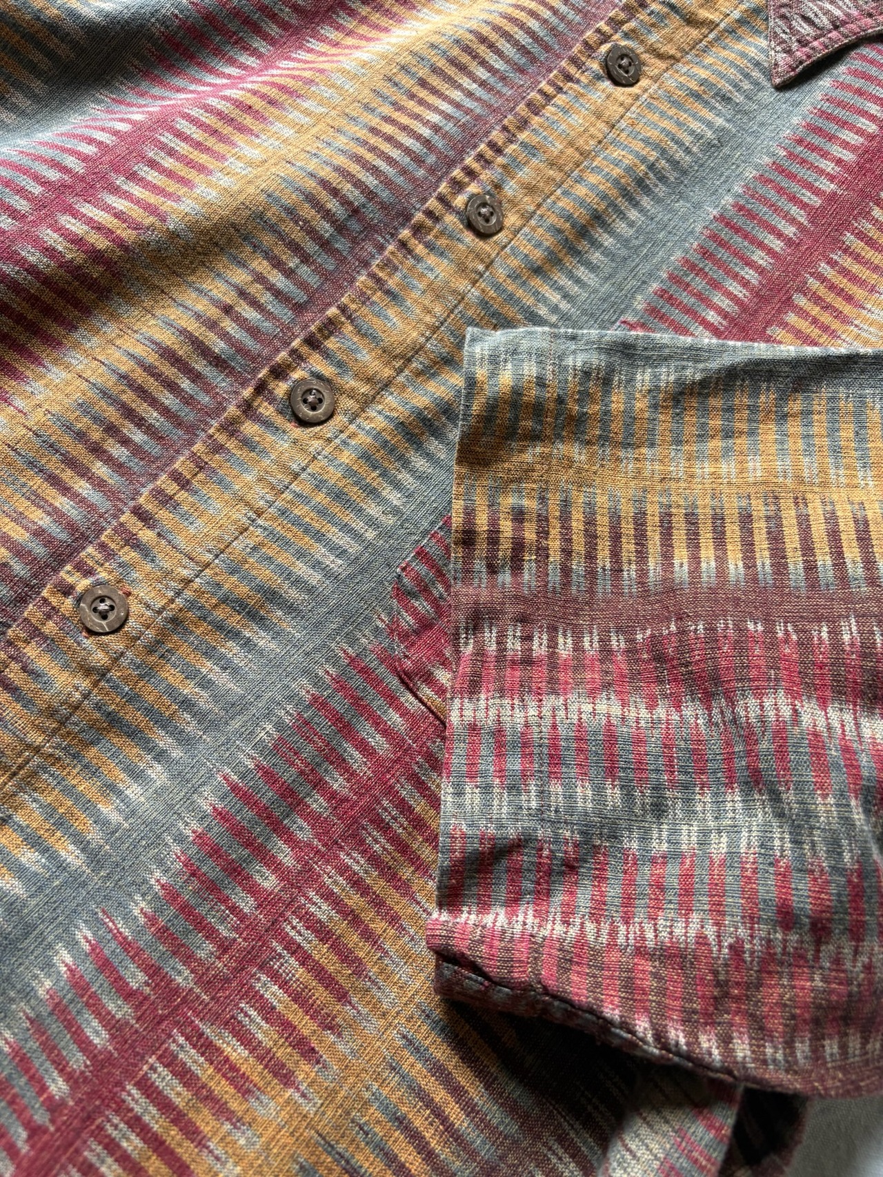 Colorful Ikat Pattern Shirt