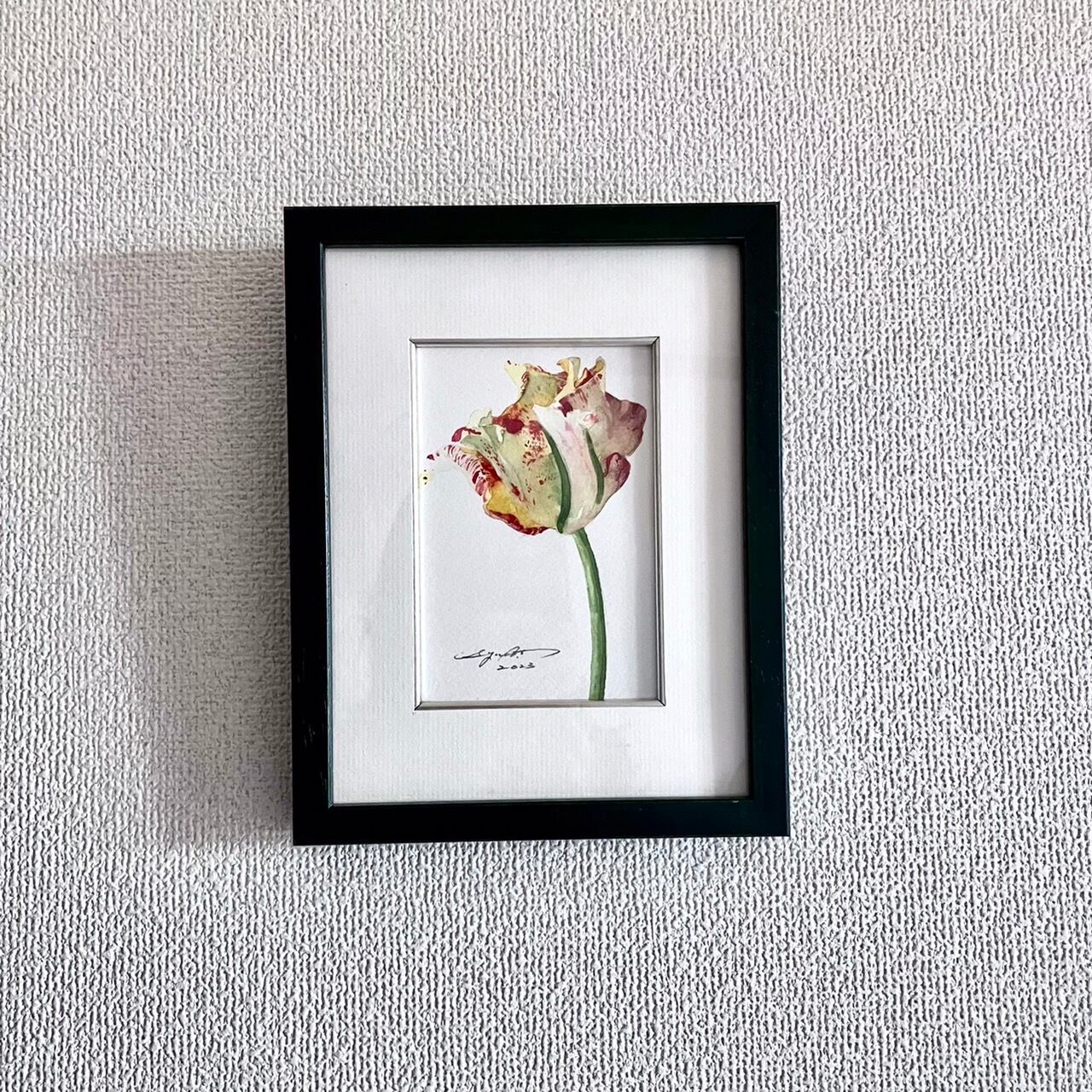 きよらかに咲いて(size13x18)原画　水彩画 水彩画・原画「薔薇の花」 | iichi 日々の暮らしを心地よくする