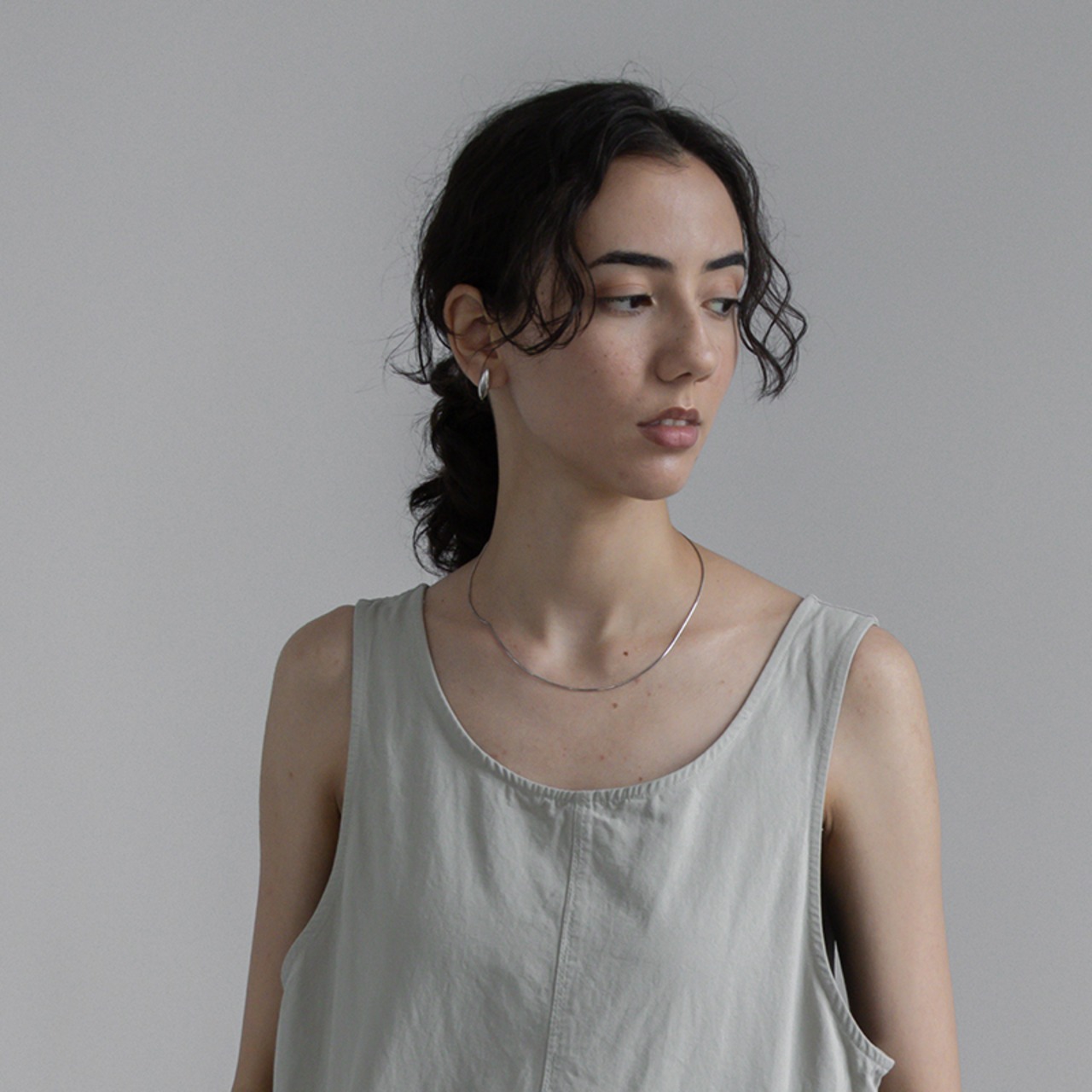 【クリックポスト】SILVER925スネークチェーンネックレス　1570