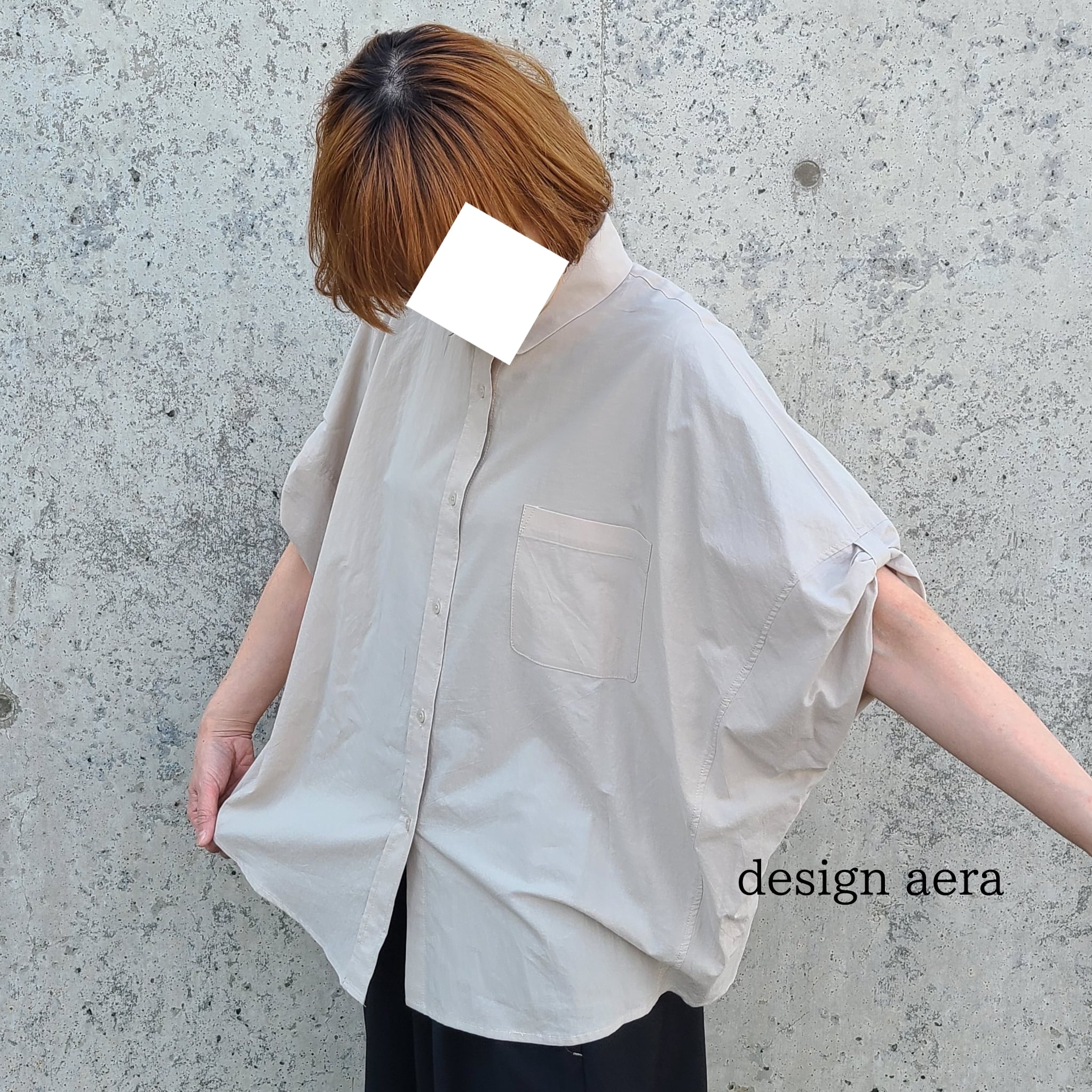 design aera】タックスリーブブラウス(23052) | FORME Base STORE