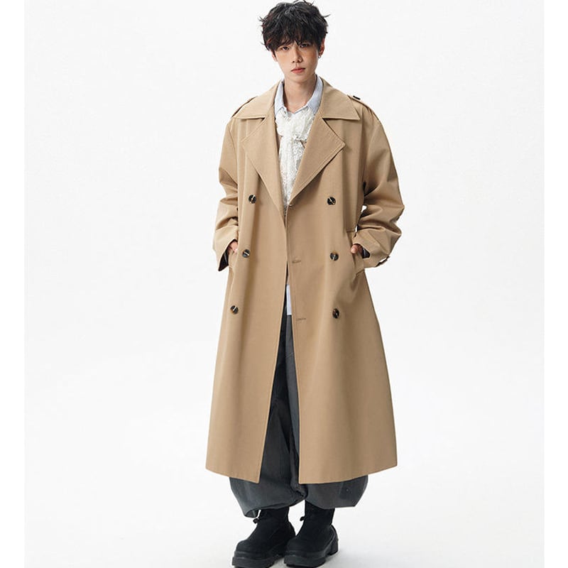 Qotriockシリーズ】☆トレンチコート☆ ユニセックス 2color ロング丈