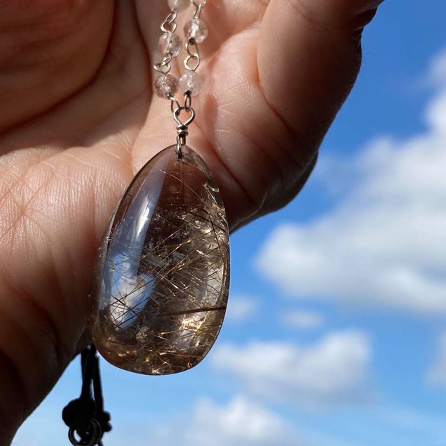 ガーデンルチルクォーツTOPネックレス