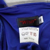 社交ダンス 衣装 WISH ドレス ワンピース スタンダード ブルー系 青 無地 レース ダンス パーティ 発表会 フロート レース レディース おしゃれ 伸縮 コスチューム レディース フォーマル