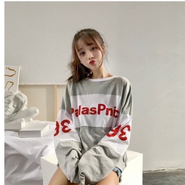 Mサイズ　 原宿 オープン限定　Tシャツ レディース 楽天市場】ロンT レディース 長袖tシャツ 原宿系 ストリート系 長袖