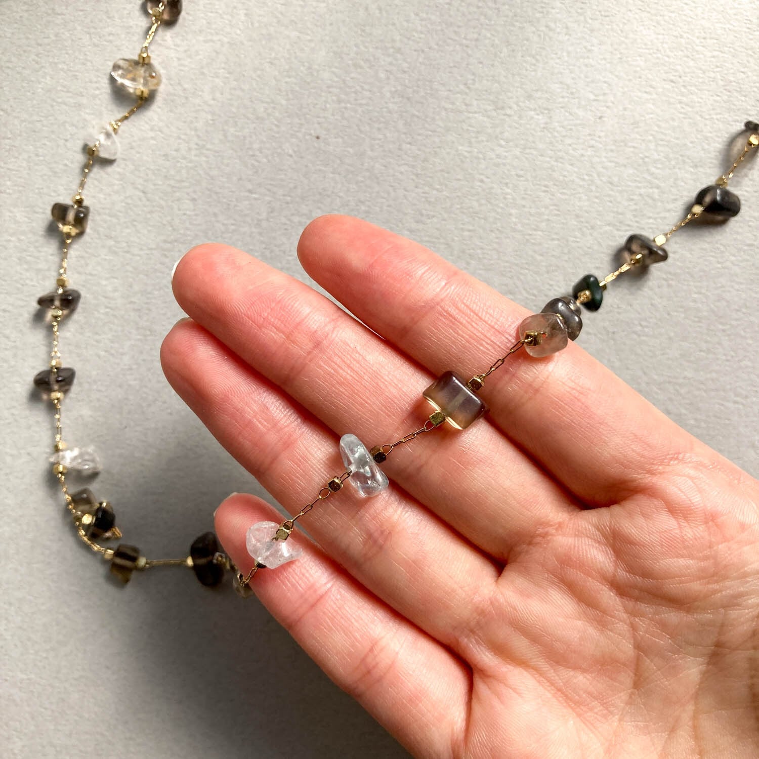再入荷〉天然石デザインチェーン（10cm〜） | Dua-アクセサリーパーツ