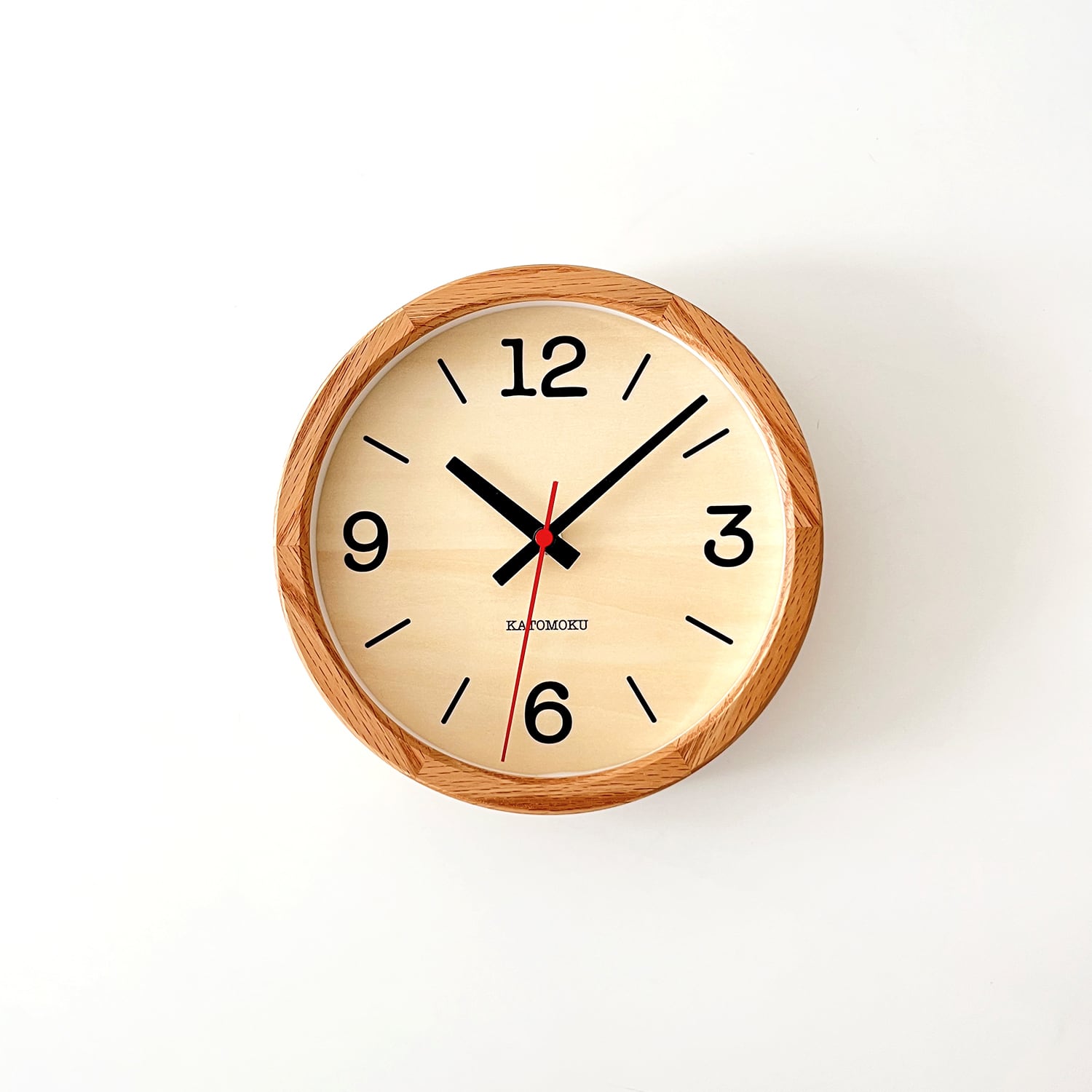 KATOMOKU muku clock 20 オーク km-136OA 掛け時計 | 加藤木工株式会社