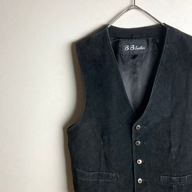 〜"leather vest" black～