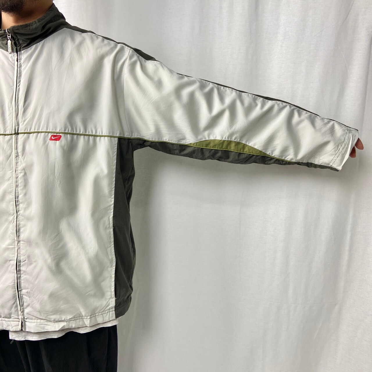 00年代 NIKE ナイキ ナイロン トラックジャケット メンズXL相当 古着 