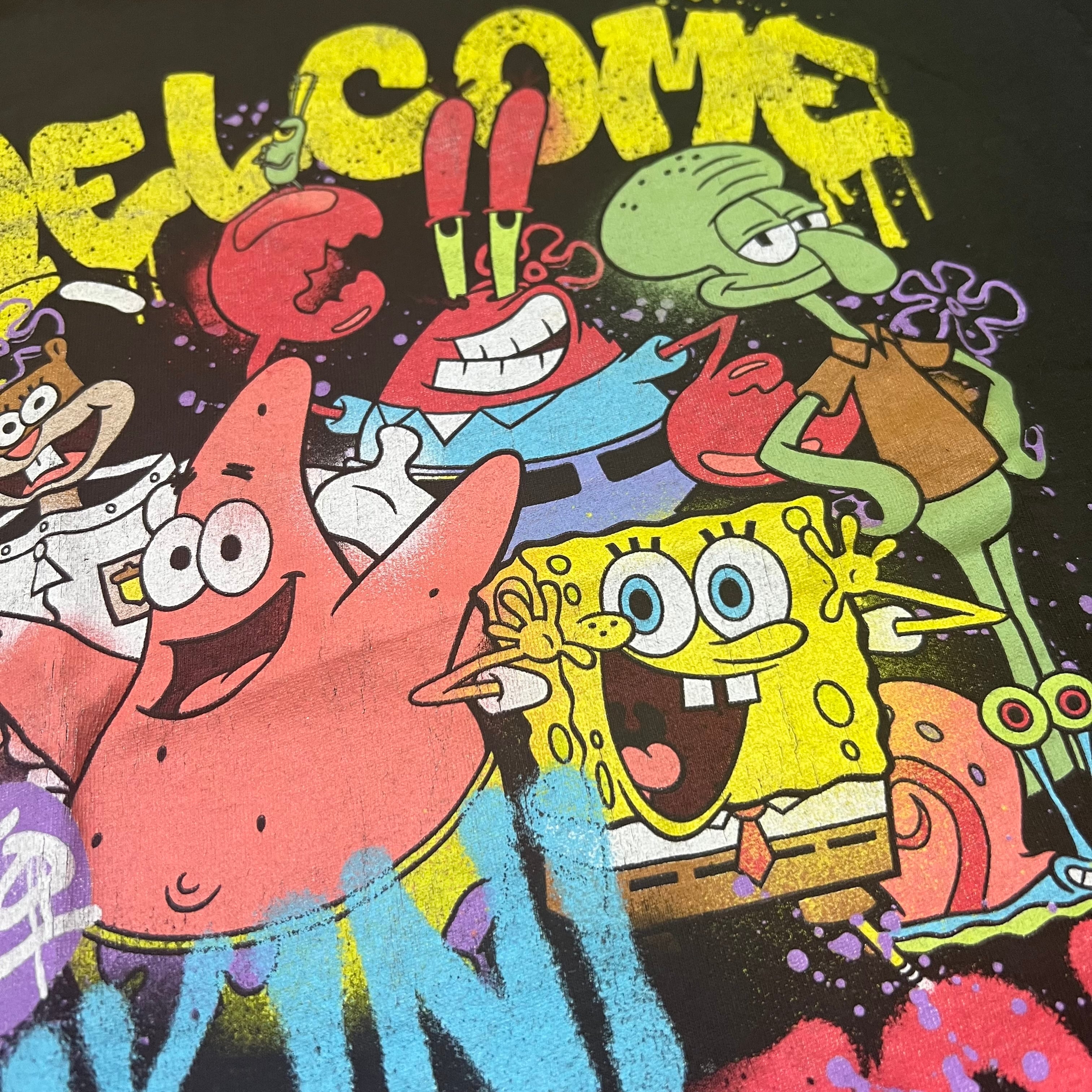 スポンジボブ ニコロデオン 海外アニメ キャラクター Tシャツ ペイント