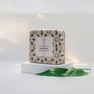 ヒマラヤの雇用を創出している手作り植物石鹸 　アーユルヴェーダローズマリーソープ　Prakriti #be Natural Soap Rosemary