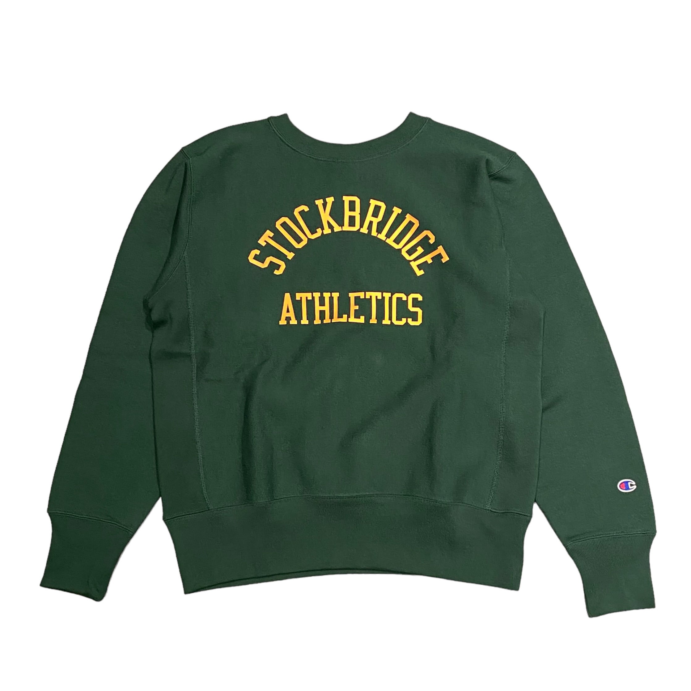 Champion Reverse Weave Crew Neck Sweat Shirt - ボトルグリーン ブラック L XL（チャンピオン  リバースウィーブ クルーネック スウェットシャツ）