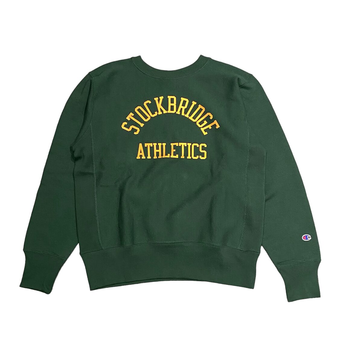Champion Reverse Weave Crew Neck Sweat Shirt - ボトルグリーン 