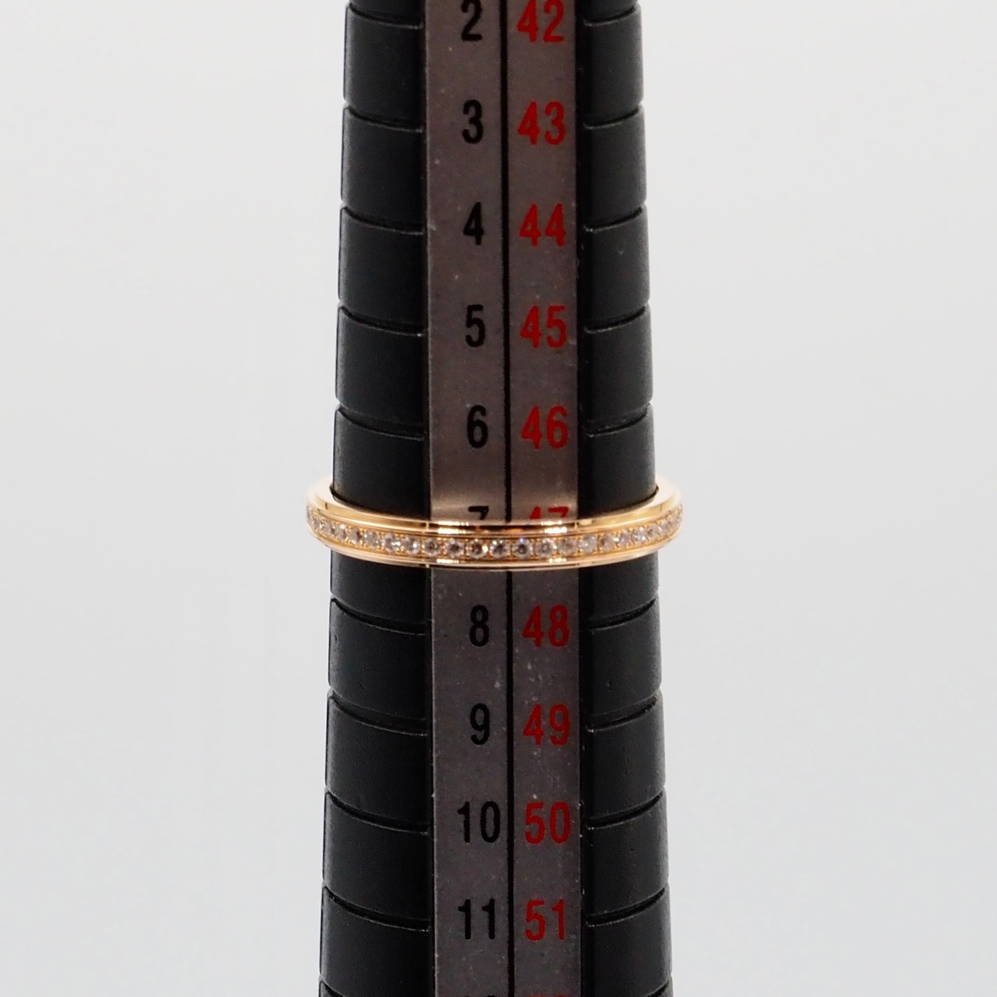 Cartier 約7号 ダムール フルエタニティ リング ピンクゴールド K18