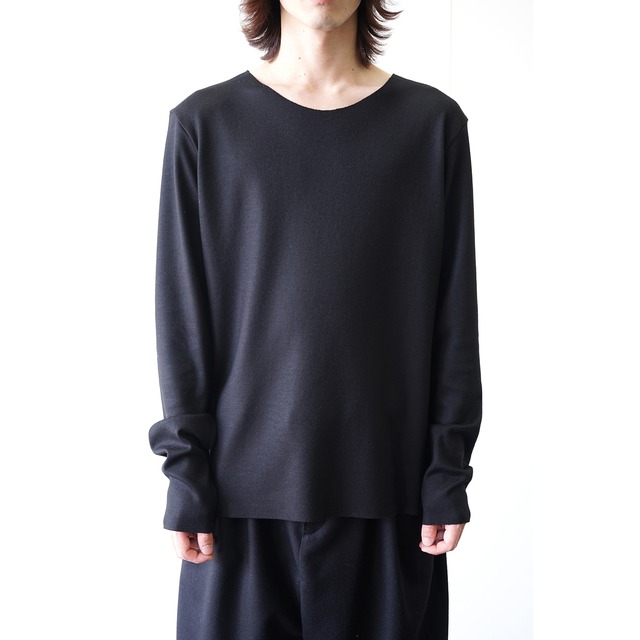[kujaku] (クジャク) 2022-23AW sumire pullover ver.single (black)