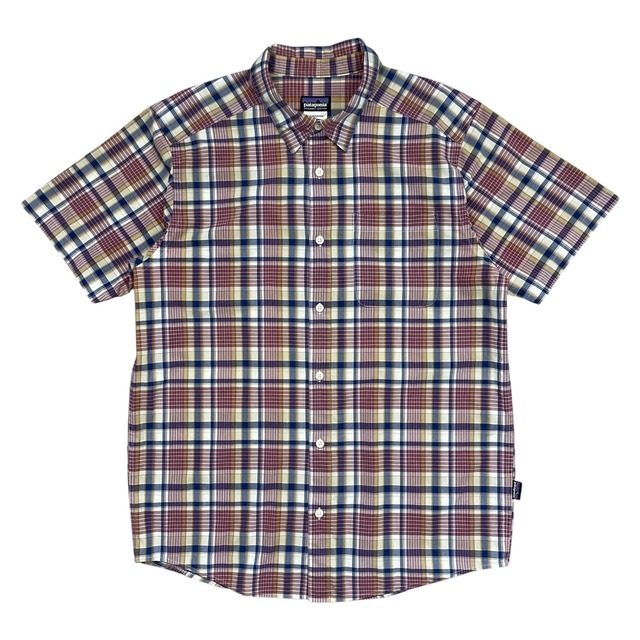 PATAGONIA ORGANIC COTTON BUTTON SHIRT PLAID SIZE M (USED)